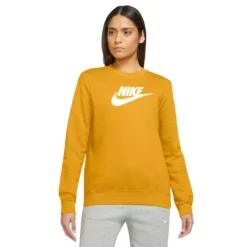 Women's Nike Sportswear Club Fleece Crewneck Sweatshirt -Hot Sale Adult Shop 5583707 Yellow Ochre