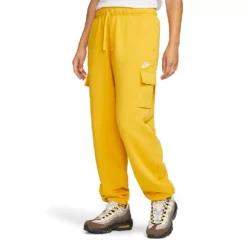 Women's Nike Sportswear Club Fleece Midrise Cargo Pants -Hot Sale Adult Shop 5583798 Yellow Ochre