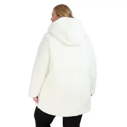Juniors' Plus Size madden girl Sherpa Reversible Anorak Jacket -Hot Sale Adult Shop 5584559 ALT4
