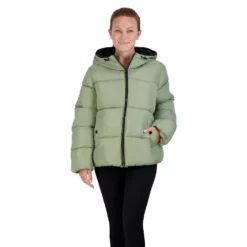Juniors' madden girl Short Puffer Jacket -Hot Sale Adult Shop 5584562 Moss