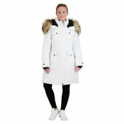 Juniors' madden girl Faux-Fur Hood Long Parka