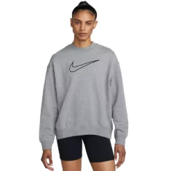 Women's Nike Dri-FIT Get Fit Crewneck Sweatshirt -Hot Sale Adult Shop 5584747 Carbon Heather