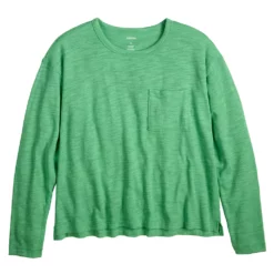 Women's Sonoma Goods For Life® Long Sleeve Pocket Tee -Hot Sale Adult Shop 5585375 ALT5