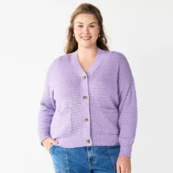 Plus Size Sonoma Goods For Life® Cropped Cardigan
