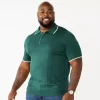 Big & Tall Apt. 9® Tipped Polo Sweater