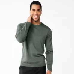 Men's Apt. 9® Merino Wool Blend Sweater -Hot Sale Adult Shop 5586557 Rustic Fern