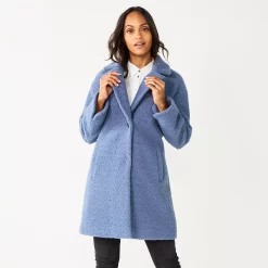Women's London Fog Faux-Wool Peacoat