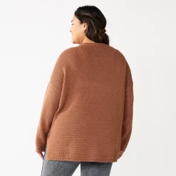 Plus Size Sonoma Goods For Life® Henley Sweater -Hot Sale Adult Shop 5588020 ALT