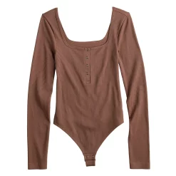 Juniors' SO® Button-Front Bodysuit -Hot Sale Adult Shop 5588890 ALT5