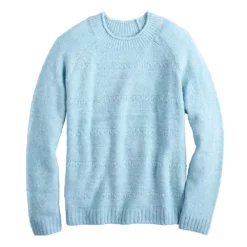 Women's Croft & Barrow® Cozy Crewneck Sweater -Hot Sale Adult Shop 5588987 ALT2