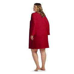 Plus Size Miss Elaine Essentials Brushed Back Terry Short Snap Robe -Hot Sale Adult Shop 5591847 ALT