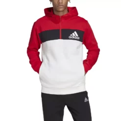 Men's adidas Quarter-Zip Hooded Track Top -Hot Sale Adult Shop 5593299 ALT5