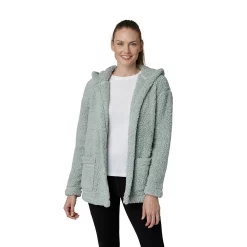 Eddie Bauer Hooded Plush Cardigan