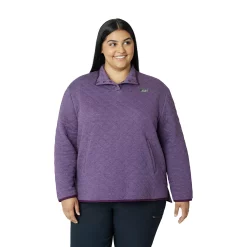 Plus Size Eddie Bauer Quilted Mockneck Sweatshirt -Hot Sale Adult Shop 5593443 Eggplant