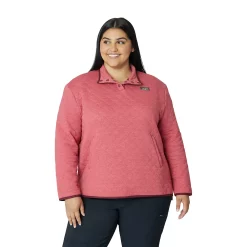 Plus Size Eddie Bauer Quilted Mockneck Sweatshirt