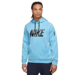 Big & Tall Nike Therma-FIT Pullover Hoodie -Hot Sale Adult Shop 5597148 Blue Chill