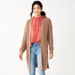 Women's Sonoma Goods For Life® Favorite Long Sleeve Cardigan -Hot Sale Adult Shop 5597617 Taupe