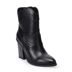 LC Lauren Conrad Women's Curve Top Western Boots -Hot Sale Adult Shop 5598270 Black