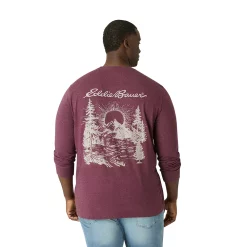 Big & Tall Eddie Bauer Graphic Tee -Hot Sale Adult Shop 5598637 Berry