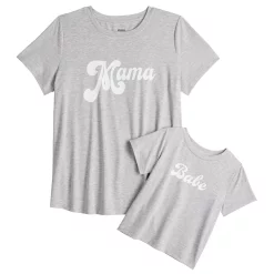 Maternity Sonoma Goods For Life® Mommy & Me Graphic Tee Set -Hot Sale Adult Shop 5599953 Grey Mama Babe