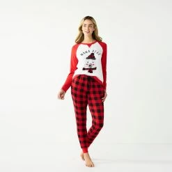 Petite Jammies For Your Families® Beary Cool "Mama Bear" Pajama Set by Cuddl Duds® -Hot Sale Adult Shop 5601553 ALT2