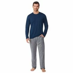 Men's Cuddl Duds Classic Pajama Set -Hot Sale Adult Shop 5608697 Grey Heather Grid