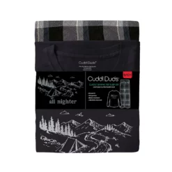 Mens Cuddl Duds Men's Cuddl Duds® Graphic Tee Classic Pajama Set -Hot Sale Adult Shop 5608709 ALT3