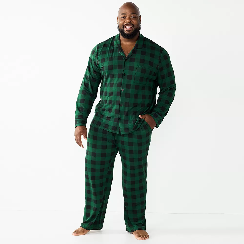 Big & Tall Jammies For Your Families® Beary Cool Buffalo Check Pajama Set by Cuddl Duds® 1 Big & Tall Jammies For Your Families® Beary Cool Buffalo Check Pajama Set by Cuddl Duds®