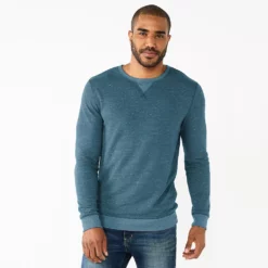 Men's Sonoma Goods For Life® Double Knit Crewneck -Hot Sale Adult Shop 5616878 Navy