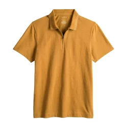 Men's Apt. 9® Tipped Zipper Polo -Hot Sale Adult Shop 5617034 ALT3