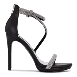 Nine West Lavern Women's Strappy Rhinestone Dress Sandals -Hot Sale Adult Shop 5618726 ALT