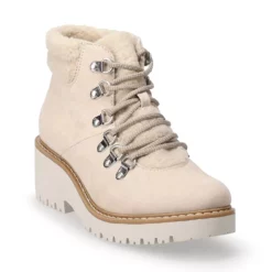 Sonoma Goods For Life® Lumbar Women's Wedge Hiker Boots -Hot Sale Adult Shop 5622780 Cream