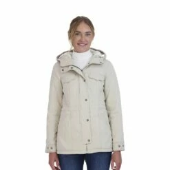 Juniors' Sebby Sherpa-Lined Twill Anorak Jacket