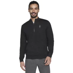 Men's Skechers® Hoodless Hoodie 1/4 Zip -Hot Sale Adult Shop 5624144 Black