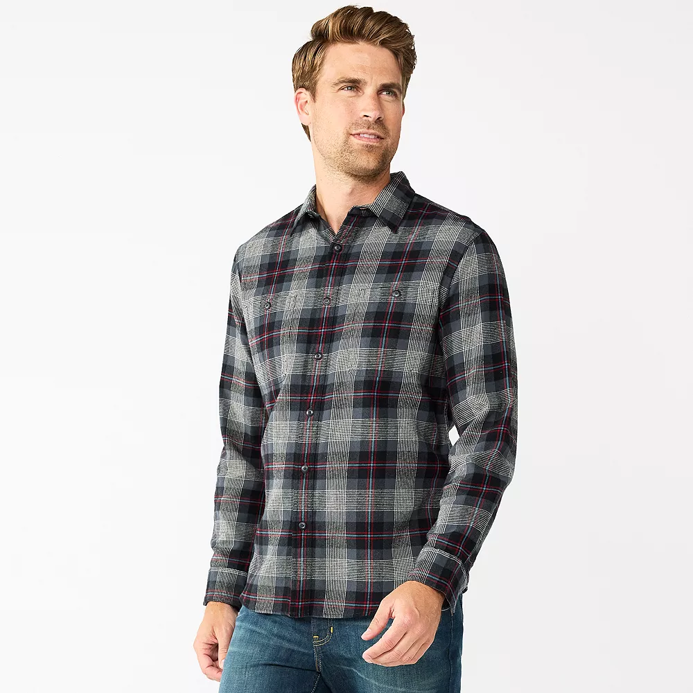 Men's Sonoma Goods For Life® Flannel Button-Down Shirt 10 Men's Sonoma Goods For Life® Flannel Button-Down Shirt - Image 10