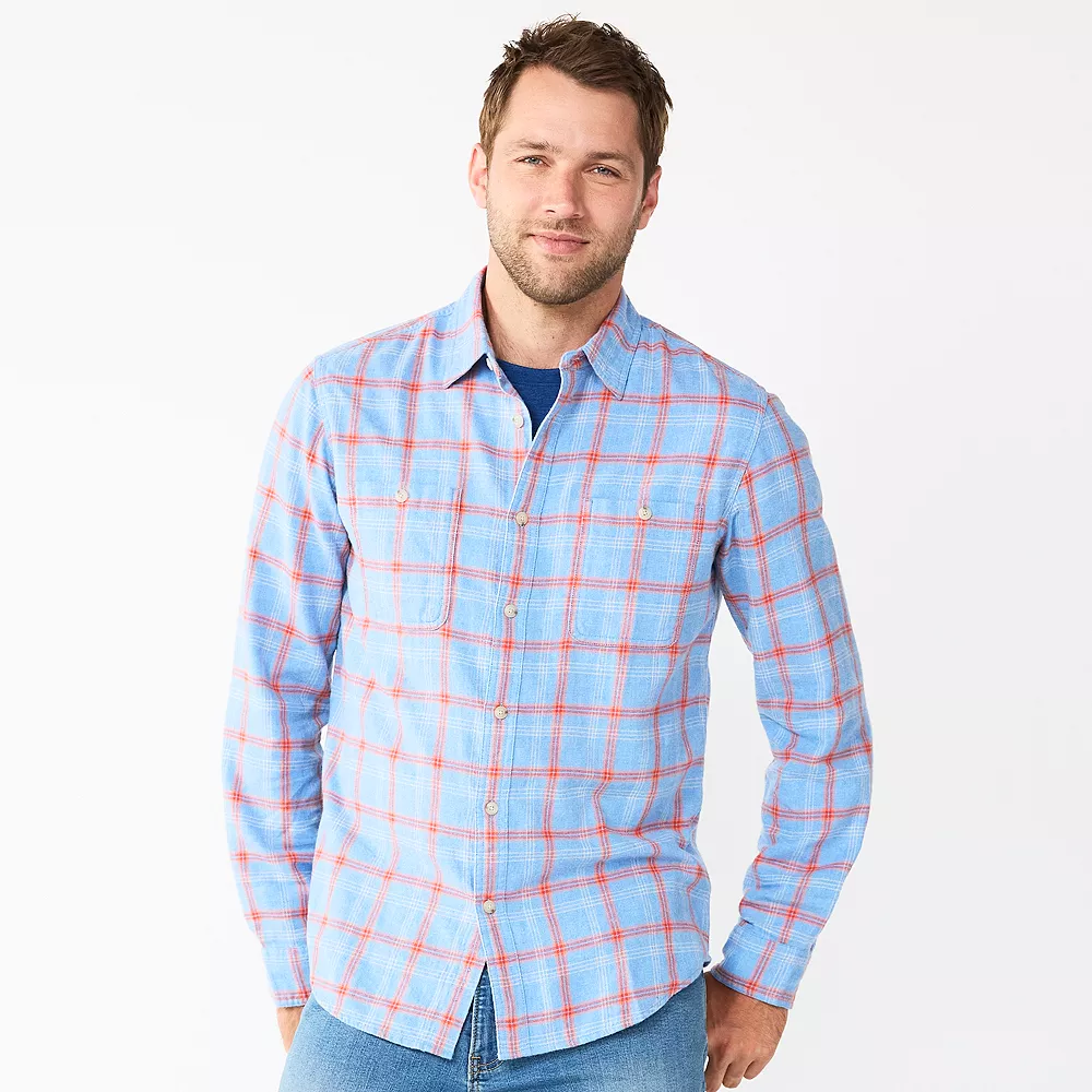 Men's Sonoma Goods For Life® Flannel Button-Down Shirt 15 Men's Sonoma Goods For Life® Flannel Button-Down Shirt - Image 15