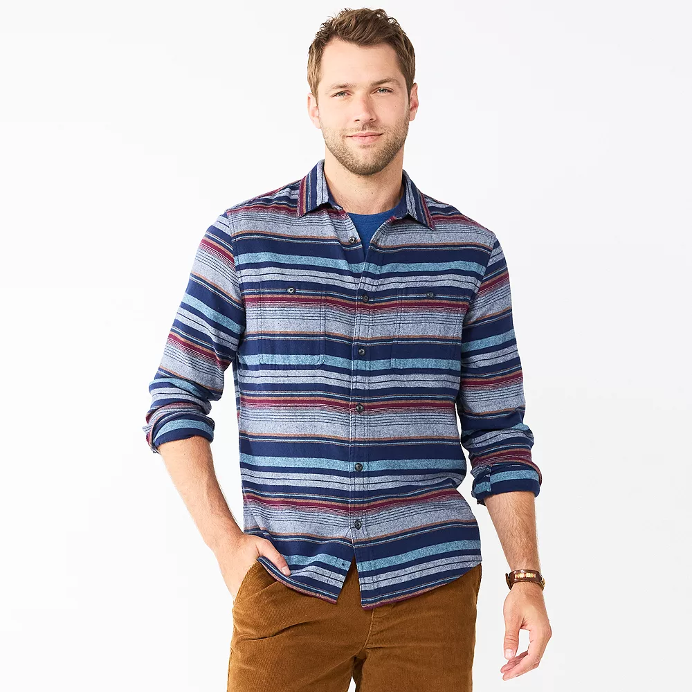 Men's Sonoma Goods For Life® Flannel Button-Down Shirt 16 Men's Sonoma Goods For Life® Flannel Button-Down Shirt - Image 16