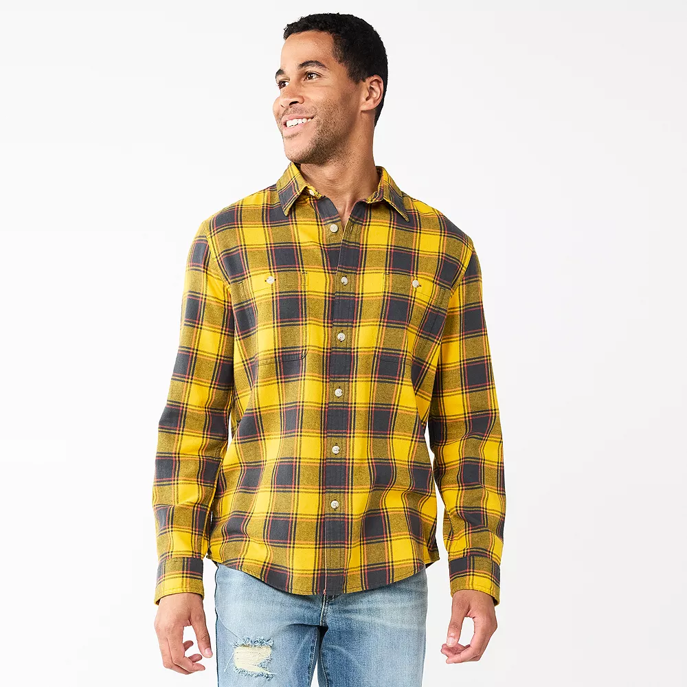 Men's Sonoma Goods For Life® Flannel Button-Down Shirt 6 Men's Sonoma Goods For Life® Flannel Button-Down Shirt - Image 6