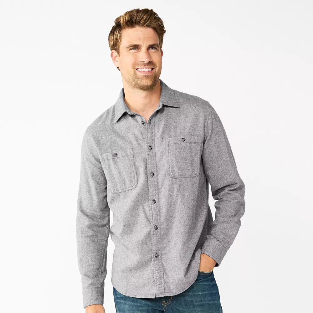 Men's Sonoma Goods For Life® Flannel Button-Down Shirt 17 Men's Sonoma Goods For Life® Flannel Button-Down Shirt - Image 17