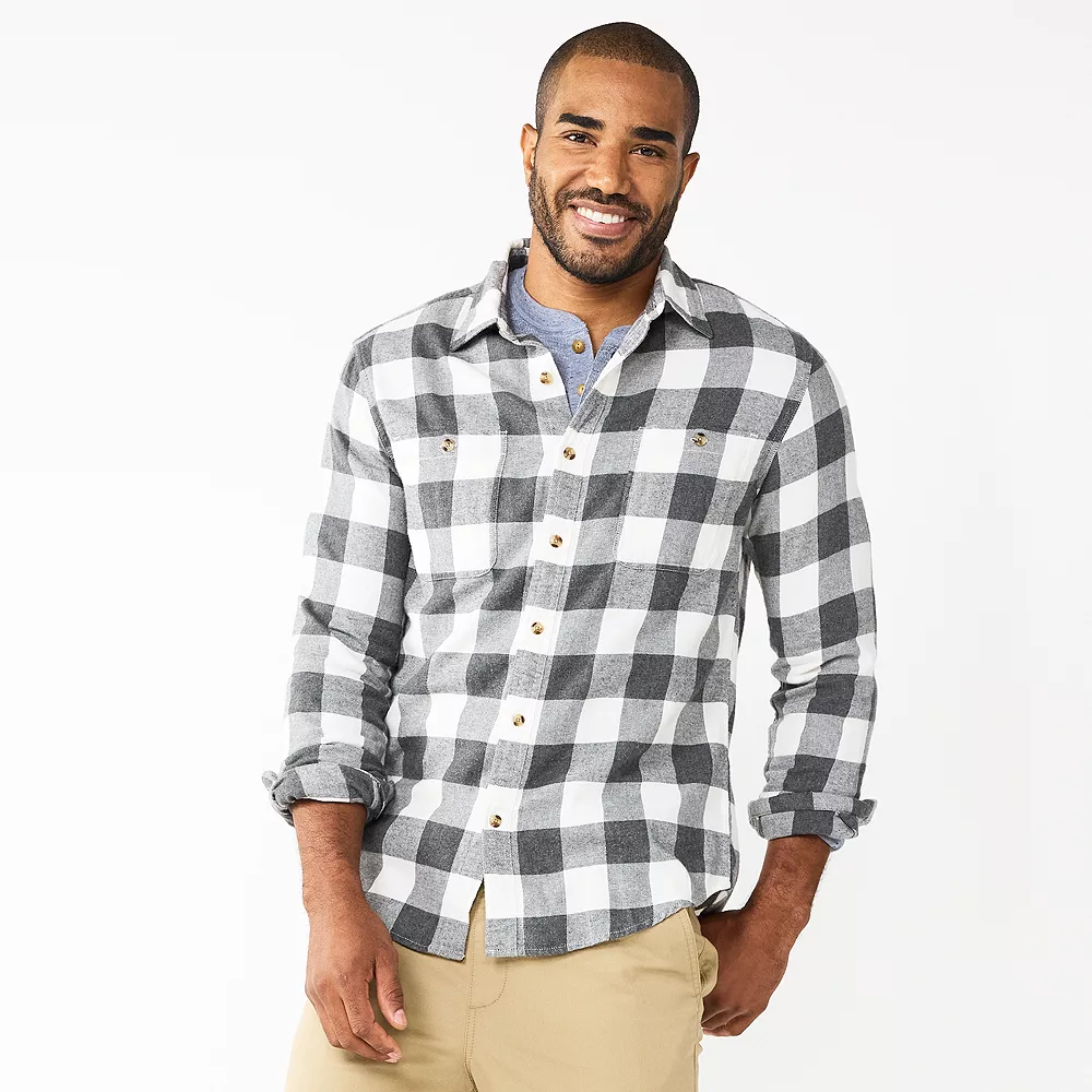 Men's Sonoma Goods For Life® Flannel Button-Down Shirt 5 Men's Sonoma Goods For Life® Flannel Button-Down Shirt - Image 5