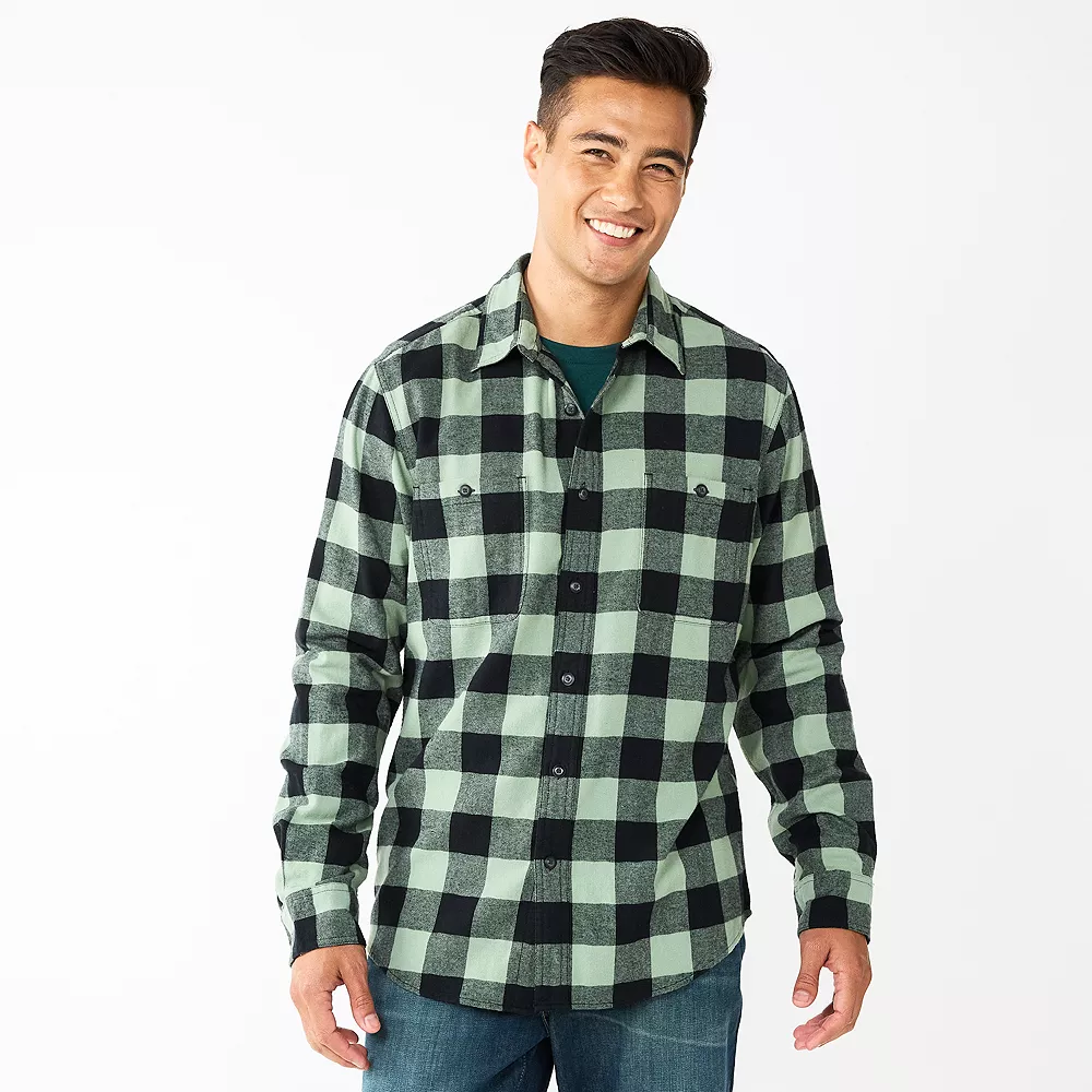 Men's Sonoma Goods For Life® Flannel Button-Down Shirt 12 Men's Sonoma Goods For Life® Flannel Button-Down Shirt - Image 12