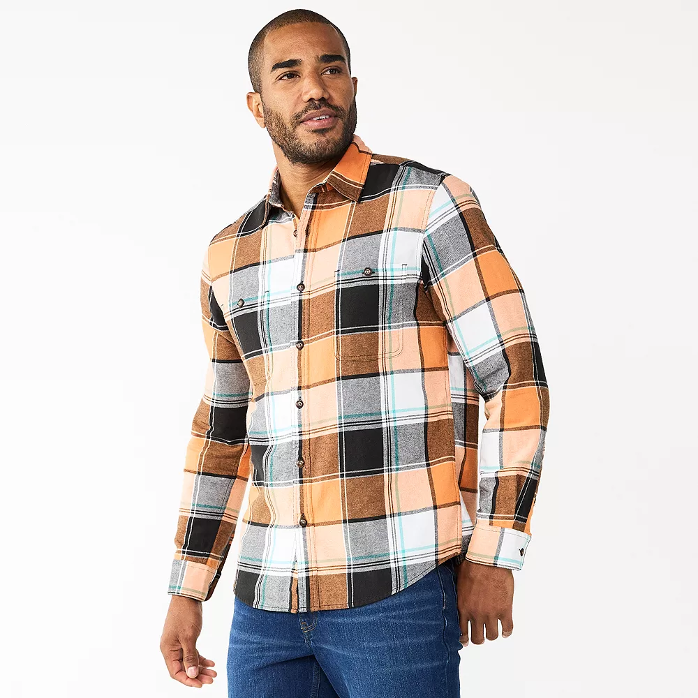 Men's Sonoma Goods For Life® Flannel Button-Down Shirt 9 Men's Sonoma Goods For Life® Flannel Button-Down Shirt - Image 9
