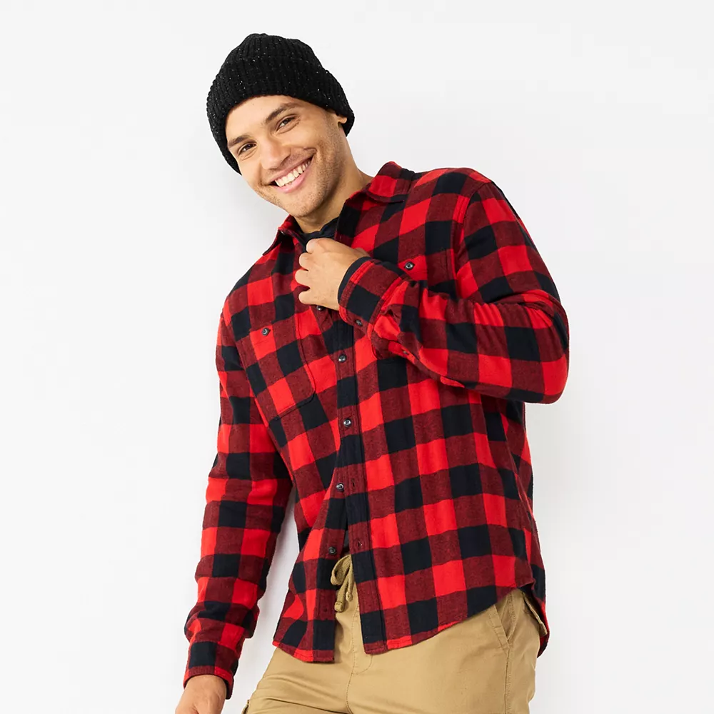 Men's Sonoma Goods For Life® Flannel Button-Down Shirt 7 Men's Sonoma Goods For Life® Flannel Button-Down Shirt - Image 7