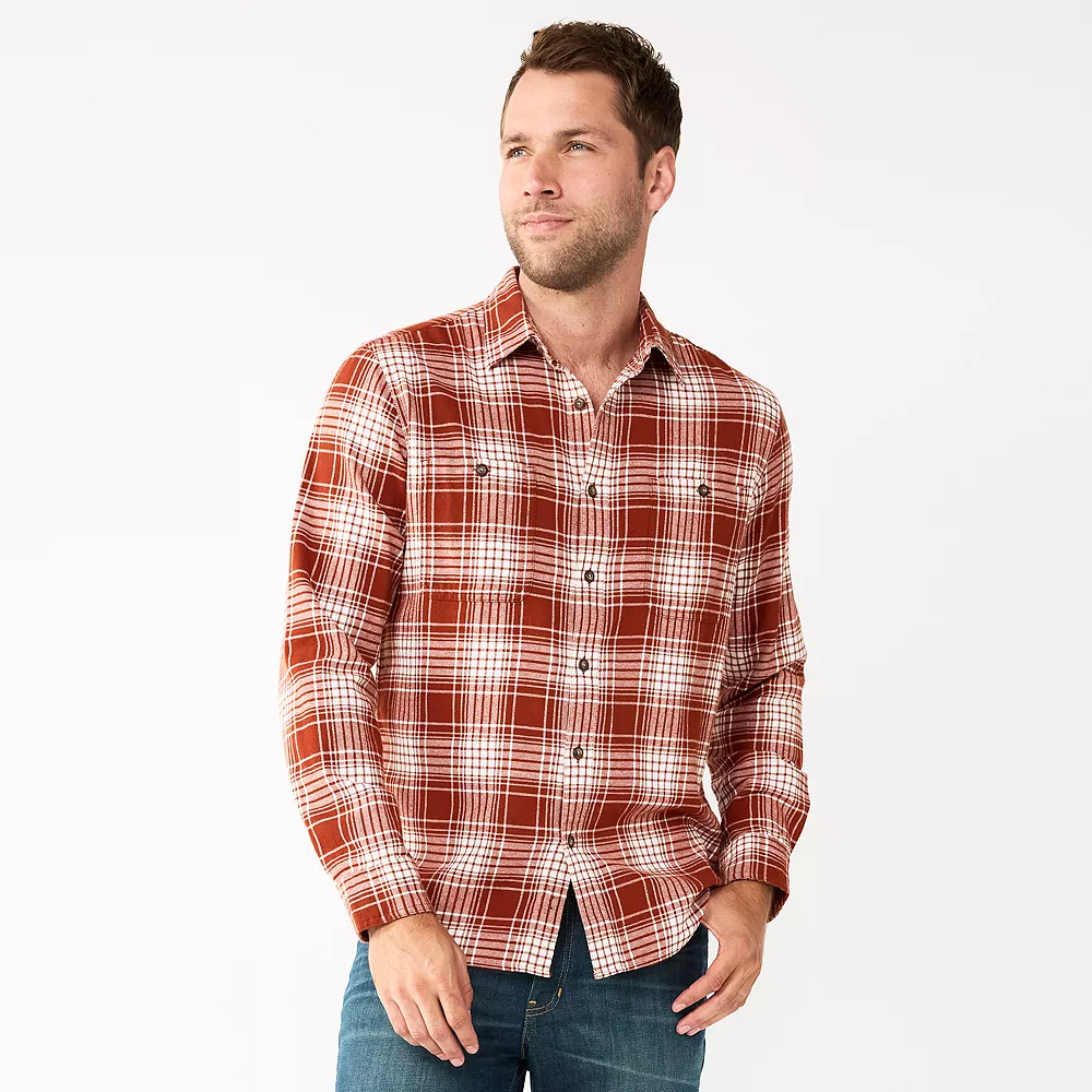 Men's Sonoma Goods For Life® Flannel Button-Down Shirt 19 Men's Sonoma Goods For Life® Flannel Button-Down Shirt - Image 19