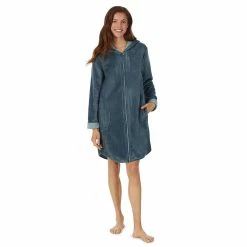 Women's Koolaburra by UGG Plush Hooded Zip Robe -Hot Sale Adult Shop 5627654 Trooper