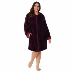 Plus Size Koolaburra by UGG Plush Hooded Zip Robe