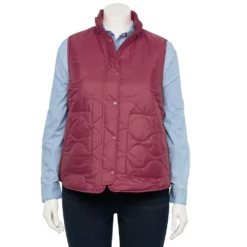 Plus Size Croft & Barrow® Quilted Vest