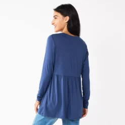 Maternity Sonoma Goods For Life® Long Sleeve Empire Waist Top -Hot Sale Adult Shop 5635424 ALT