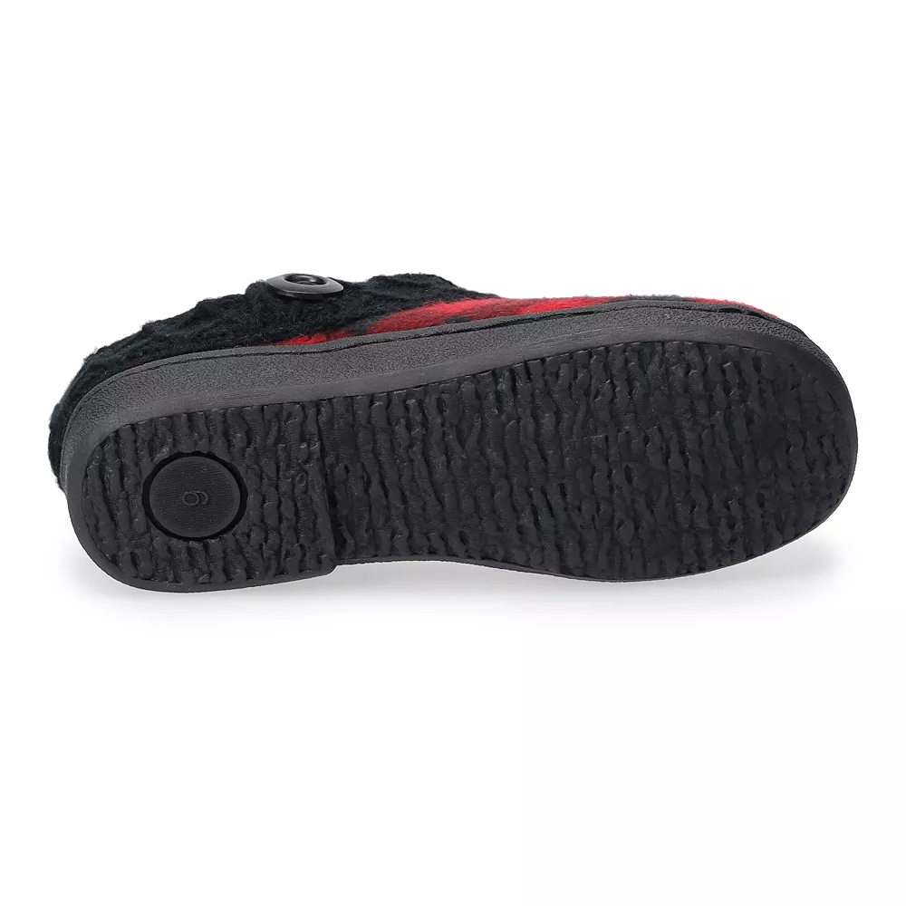 Clarks® Buffalo Plaid Fleece Women's Clog Slippers 3 Clarks® Buffalo Plaid Fleece Women's Clog Slippers - Image 3