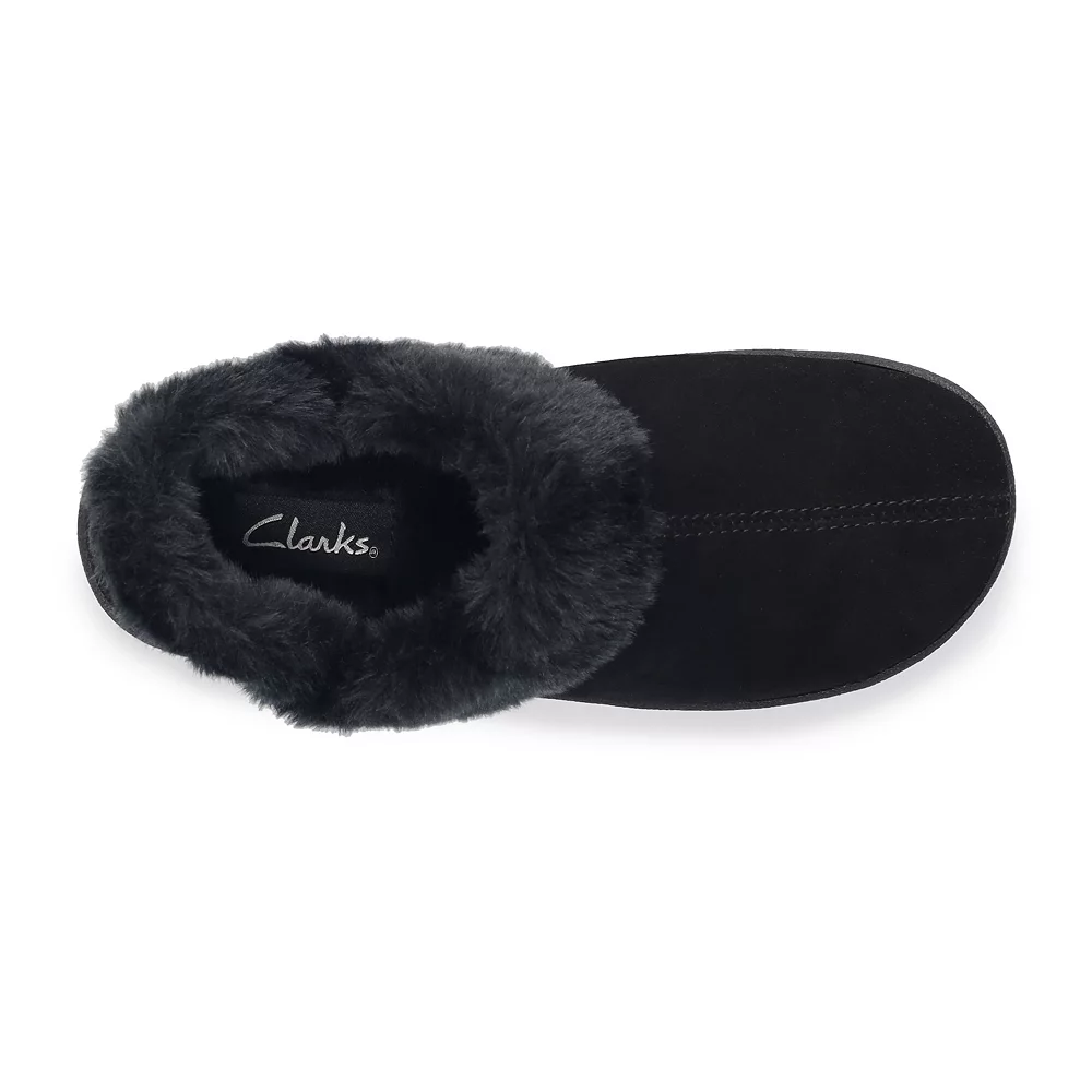 Clarks® Women's Suede Bootie Slippers 4 Clarks® Women's Suede Bootie Slippers - Image 4